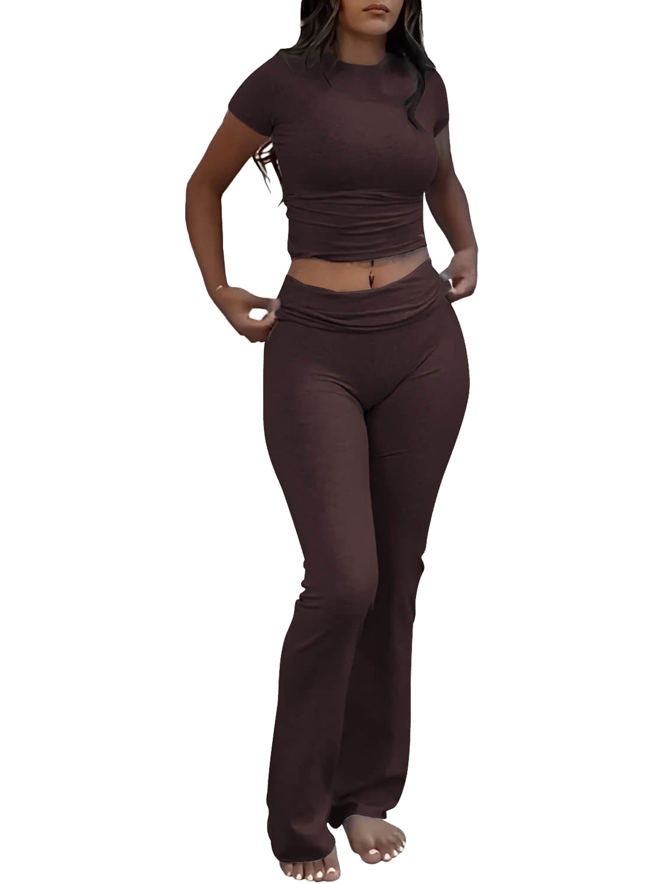 Stylish Women's Lounge Set Orange Preference