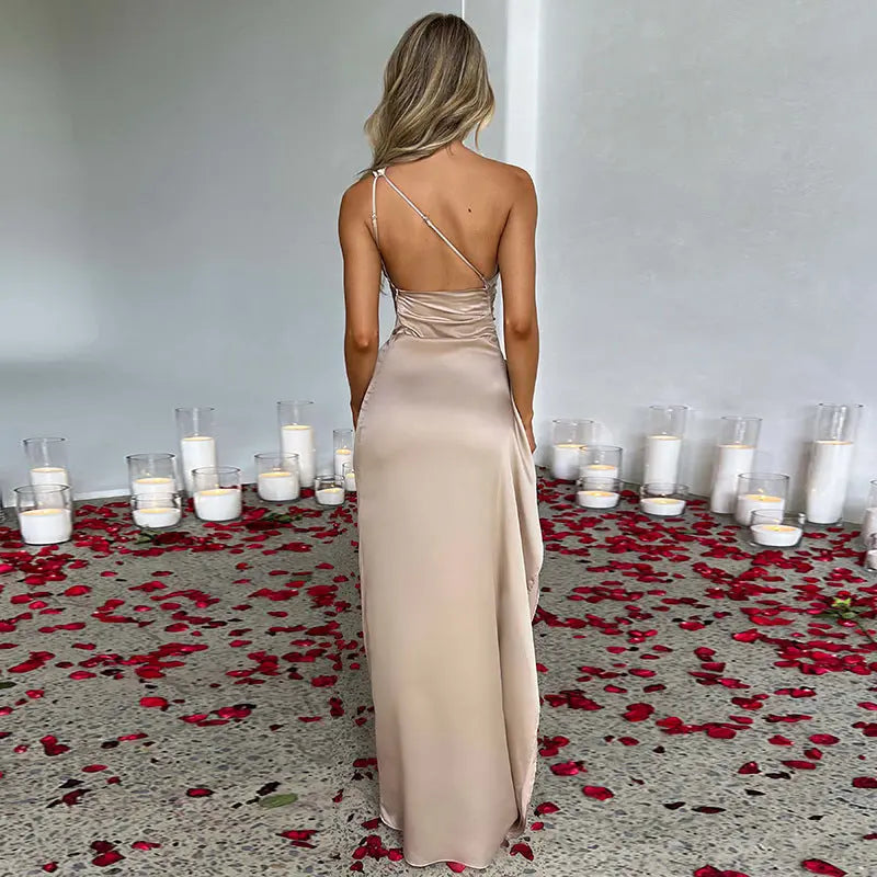 Elegant Mauve Maxi Dress Orange Preference