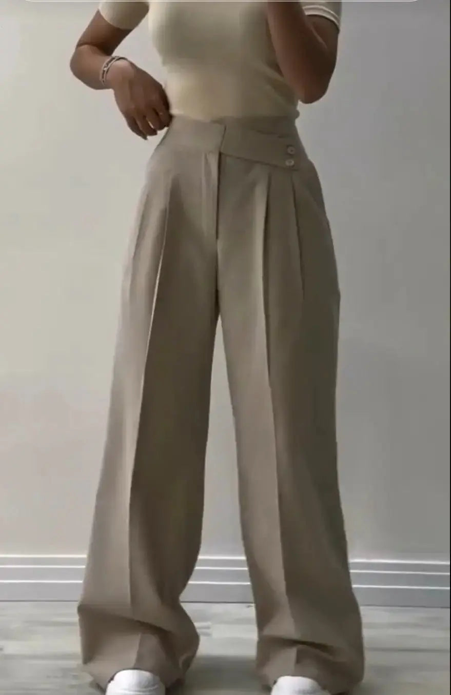 Stylish Men's Wide-Leg Pants Orange Preference