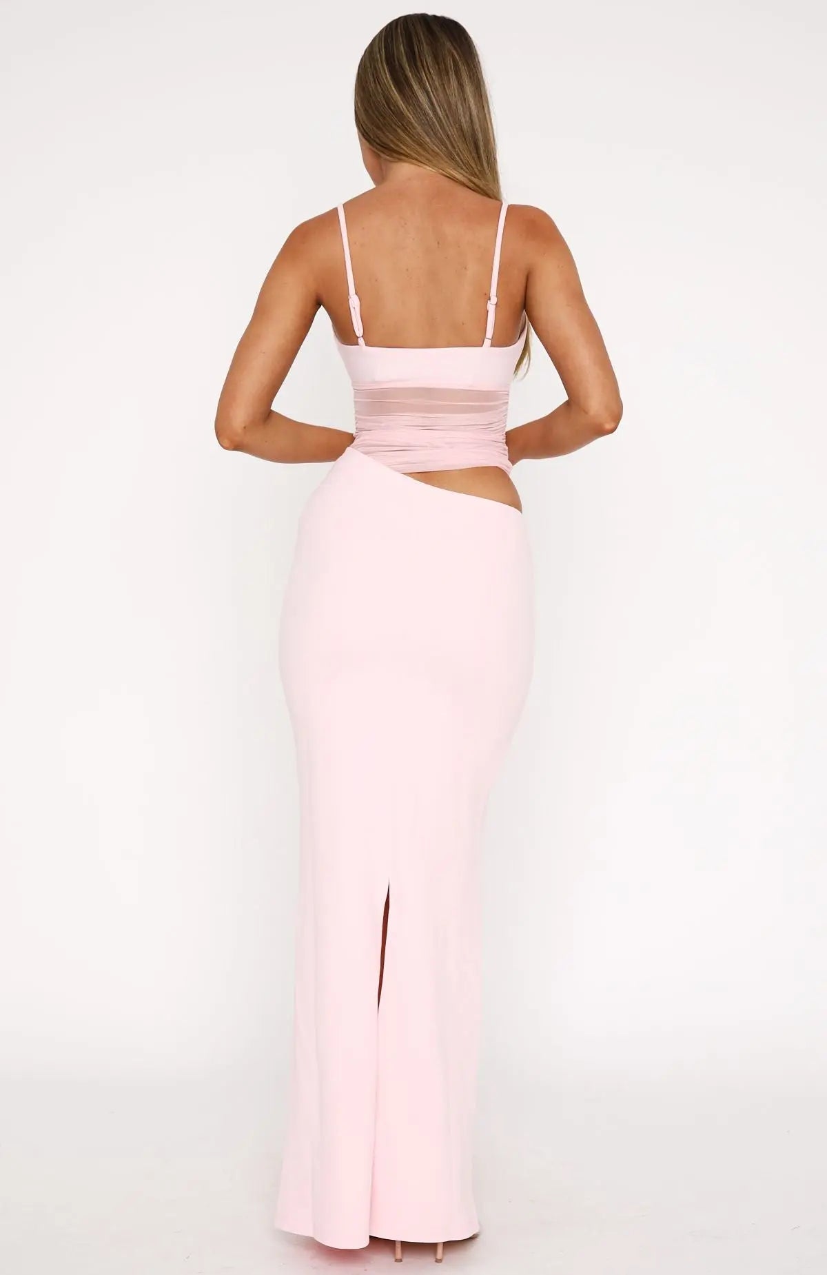 Elegant Flow Maxi Dress Orange Preference