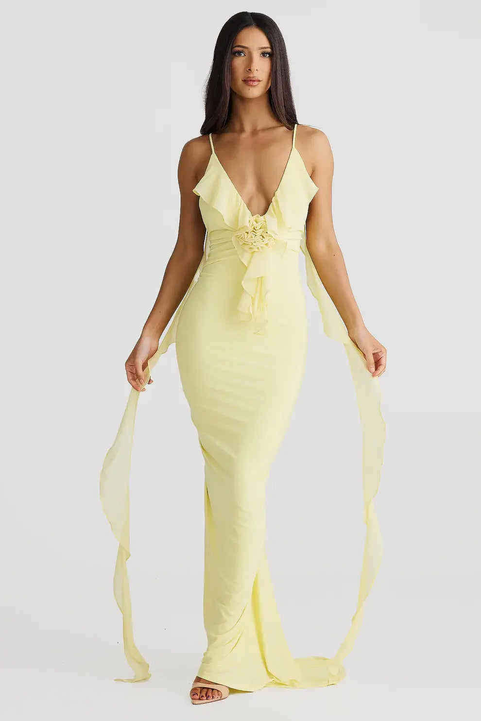 Enchanting Lemon Maxi Dress Orange Preference