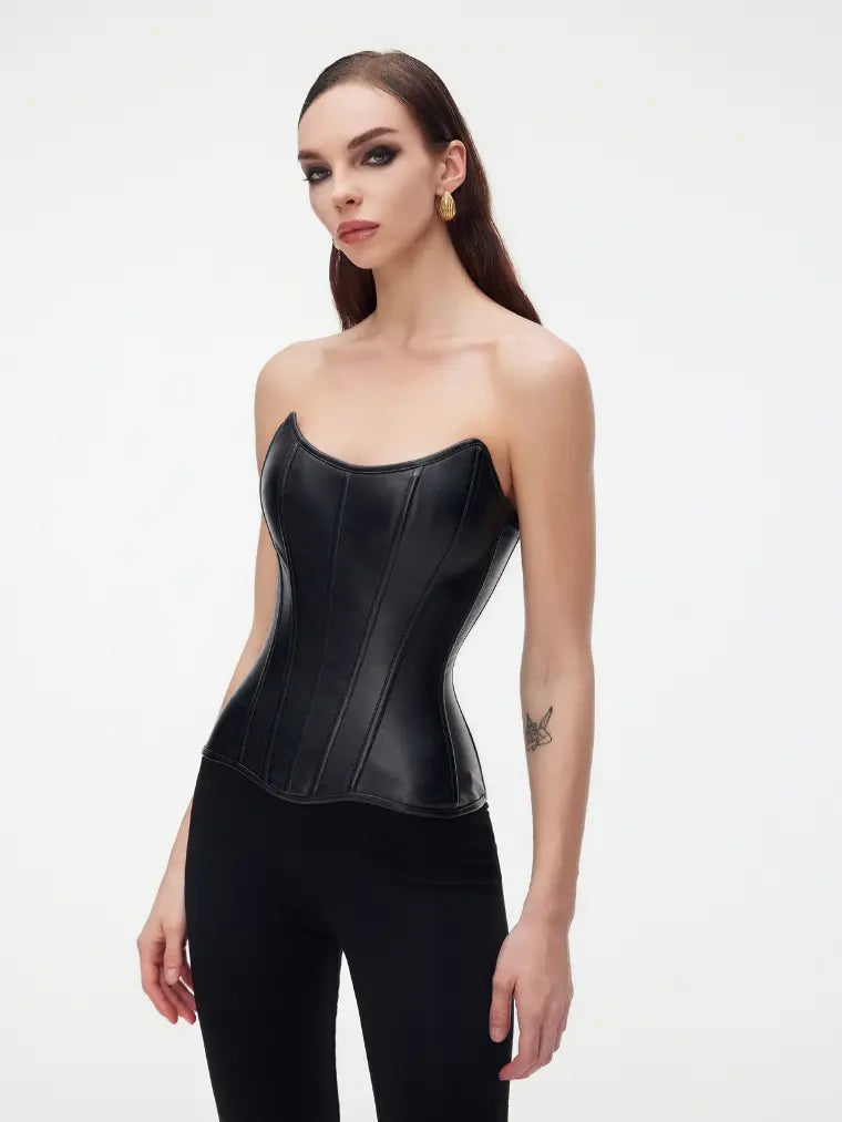 Edgy Elegance Corset Orange Preference