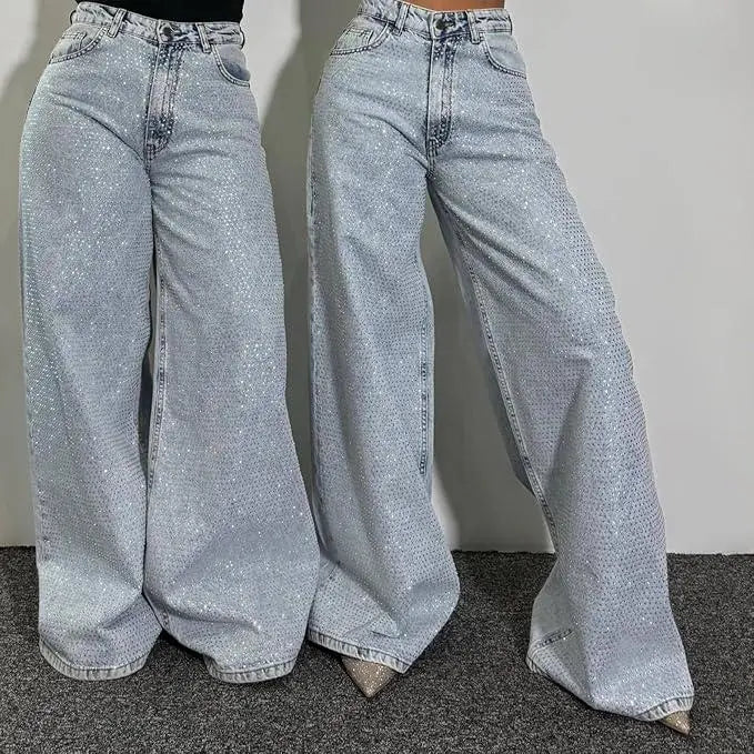 Sparkle & Shine Wide Leg Pants Orange Preference