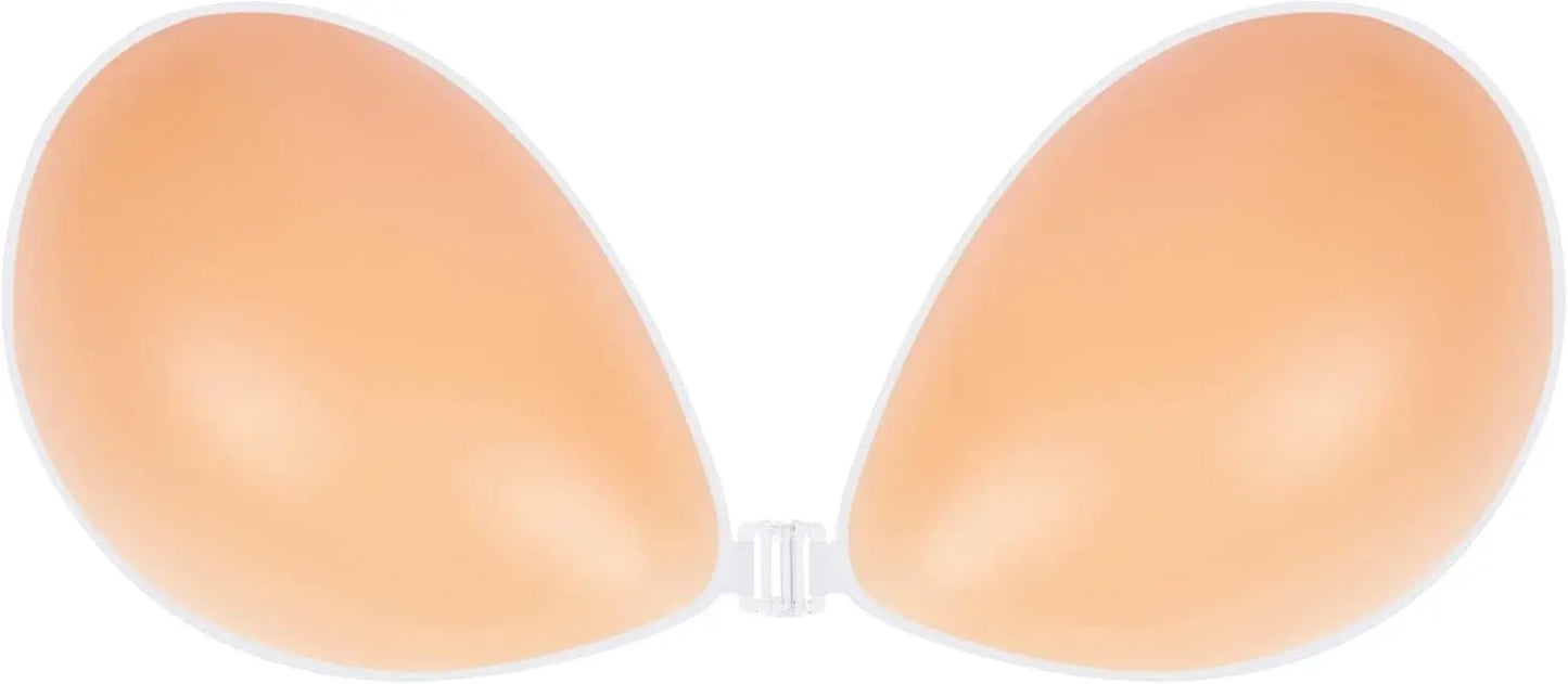 Silicone Adhesive Push-Up Bra for Backless Dresses Orange Preference
