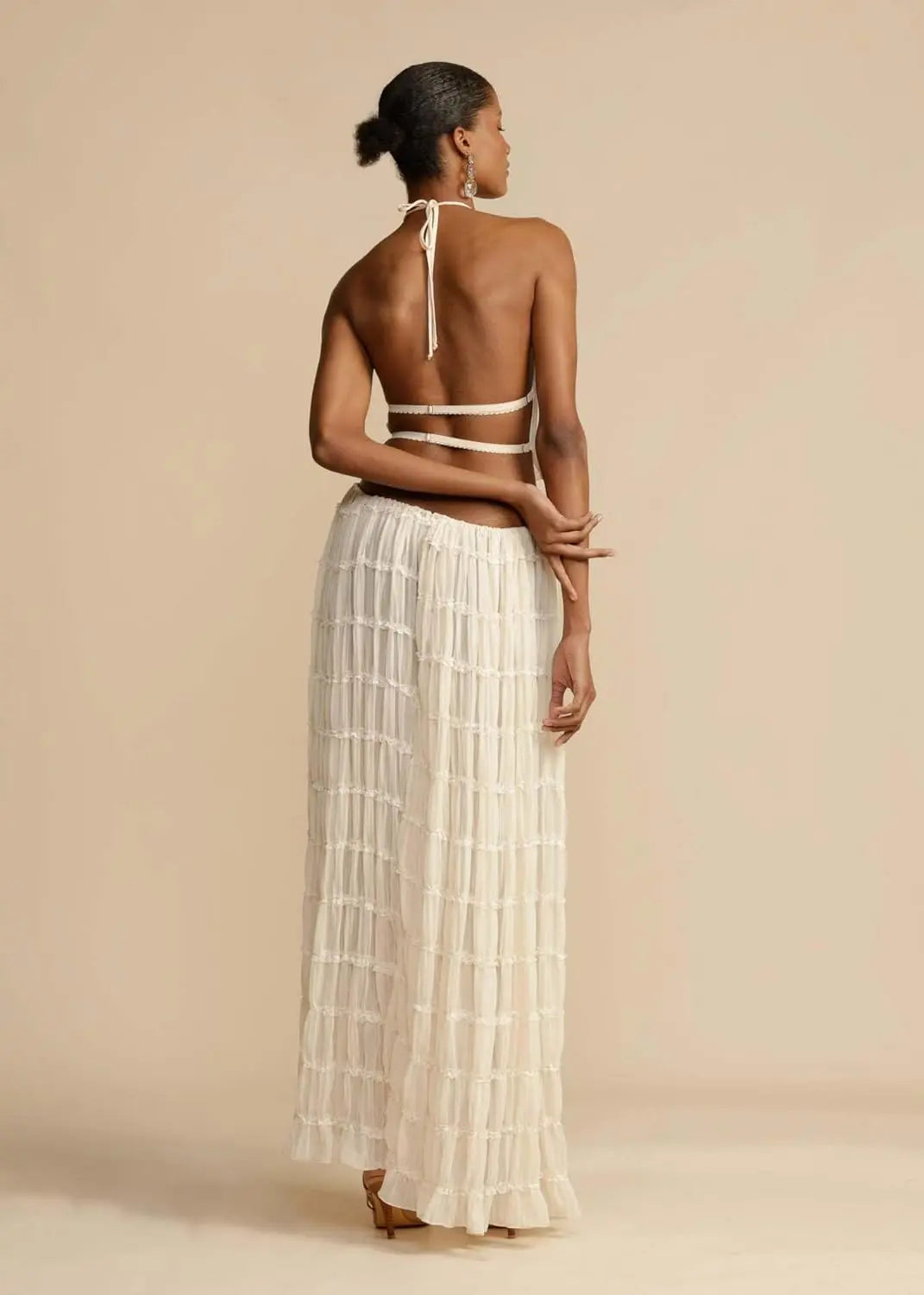 Elegant Beach Maxi Set Orange Preference