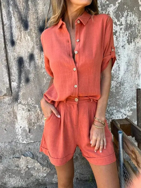 Breezy Summer Outfit Orange Preference