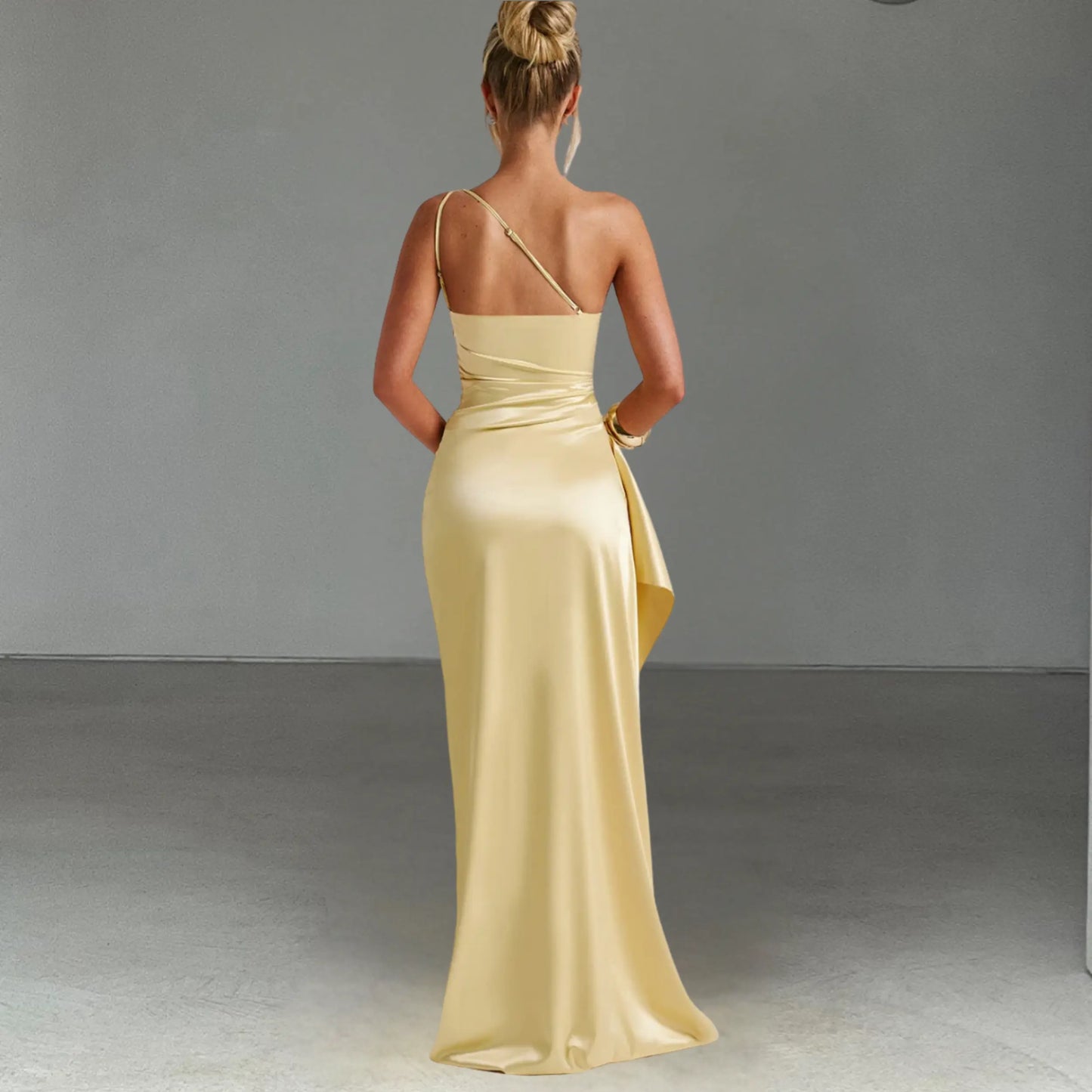 Elegant Mauve Maxi Dress Orange Preference