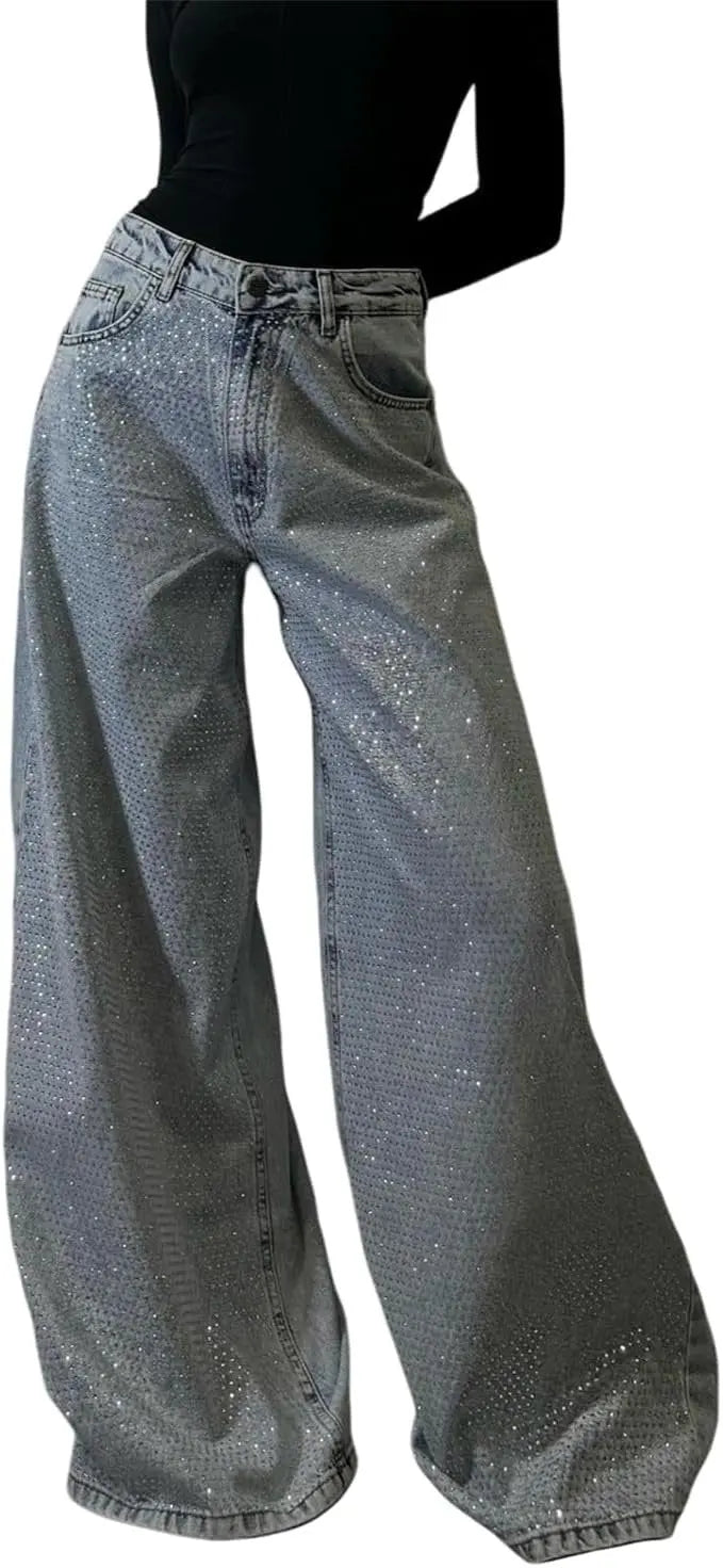 Sparkle & Shine Wide Leg Pants Orange Preference