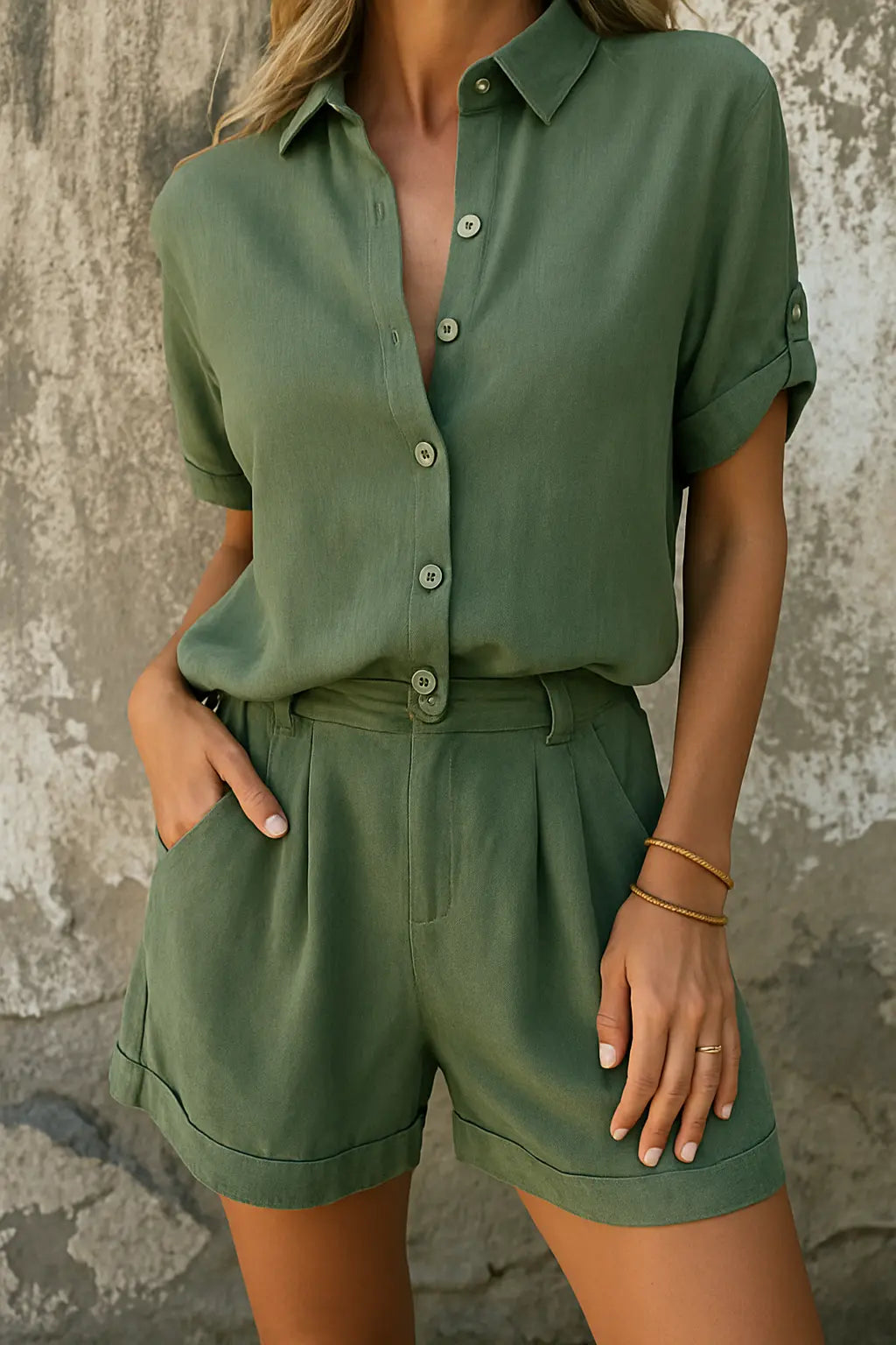 Breezy Summer Outfit Orange Preference