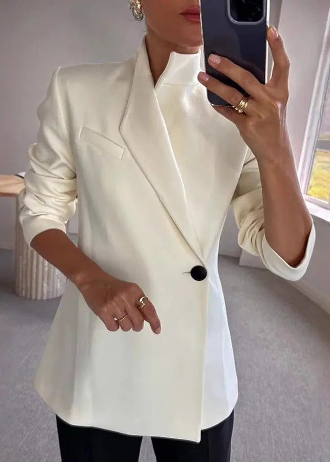 Satin Chic Blazer Magic Orange Preference