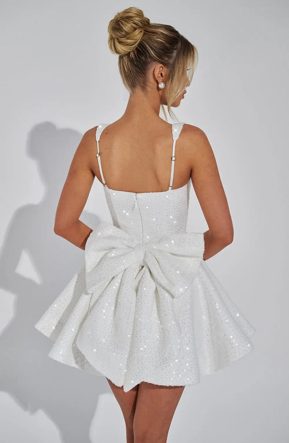 Ivory Sequin Party Dress Orange Preference