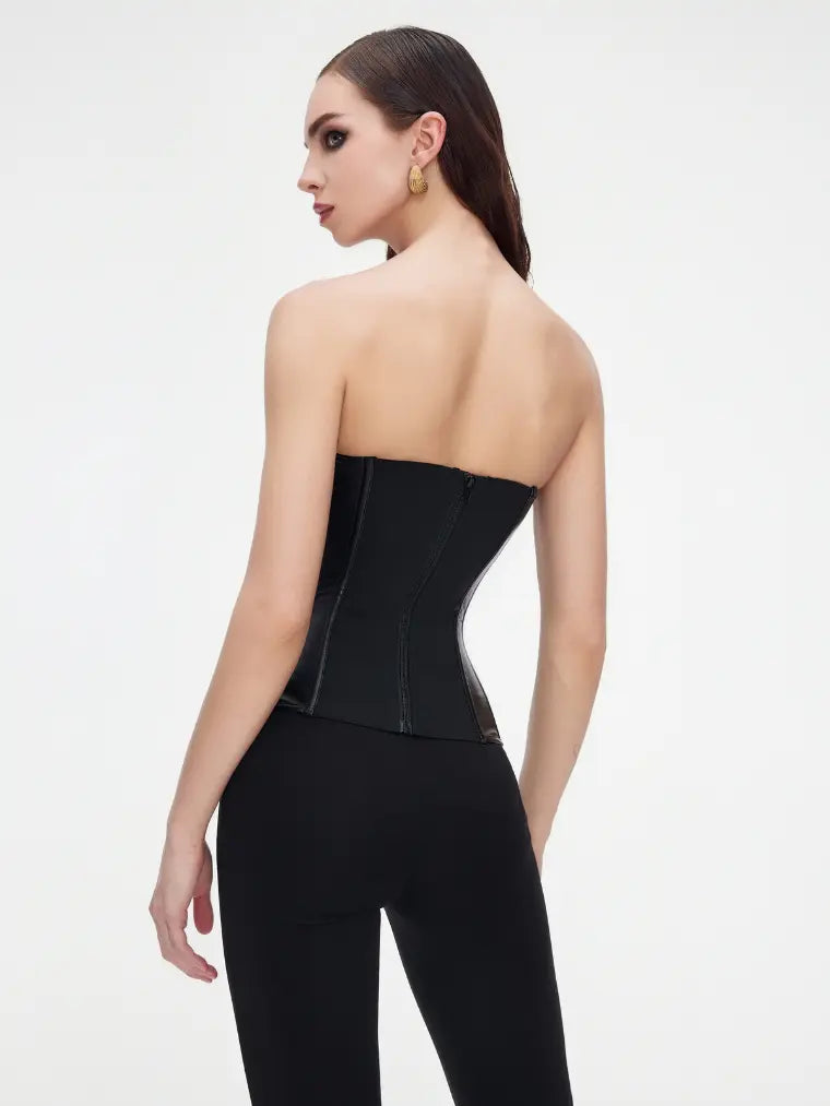 Edgy Elegance Corset Orange Preference