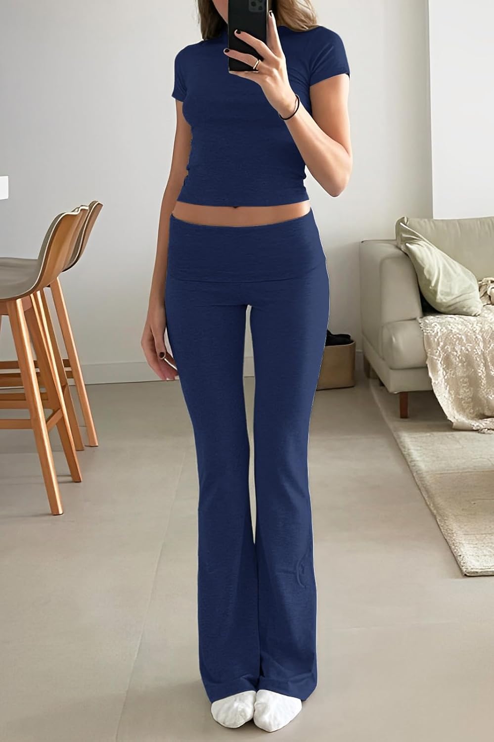 Stylish Women's Lounge Set Orange Preference