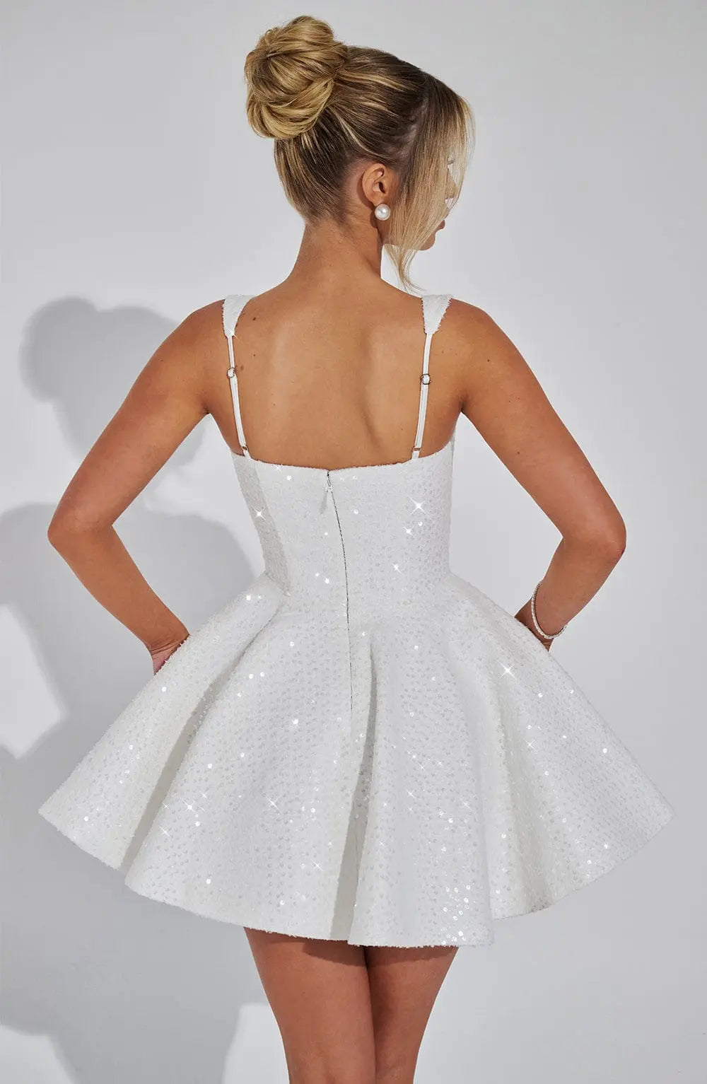 Ivory Sequin Party Dress Orange Preference