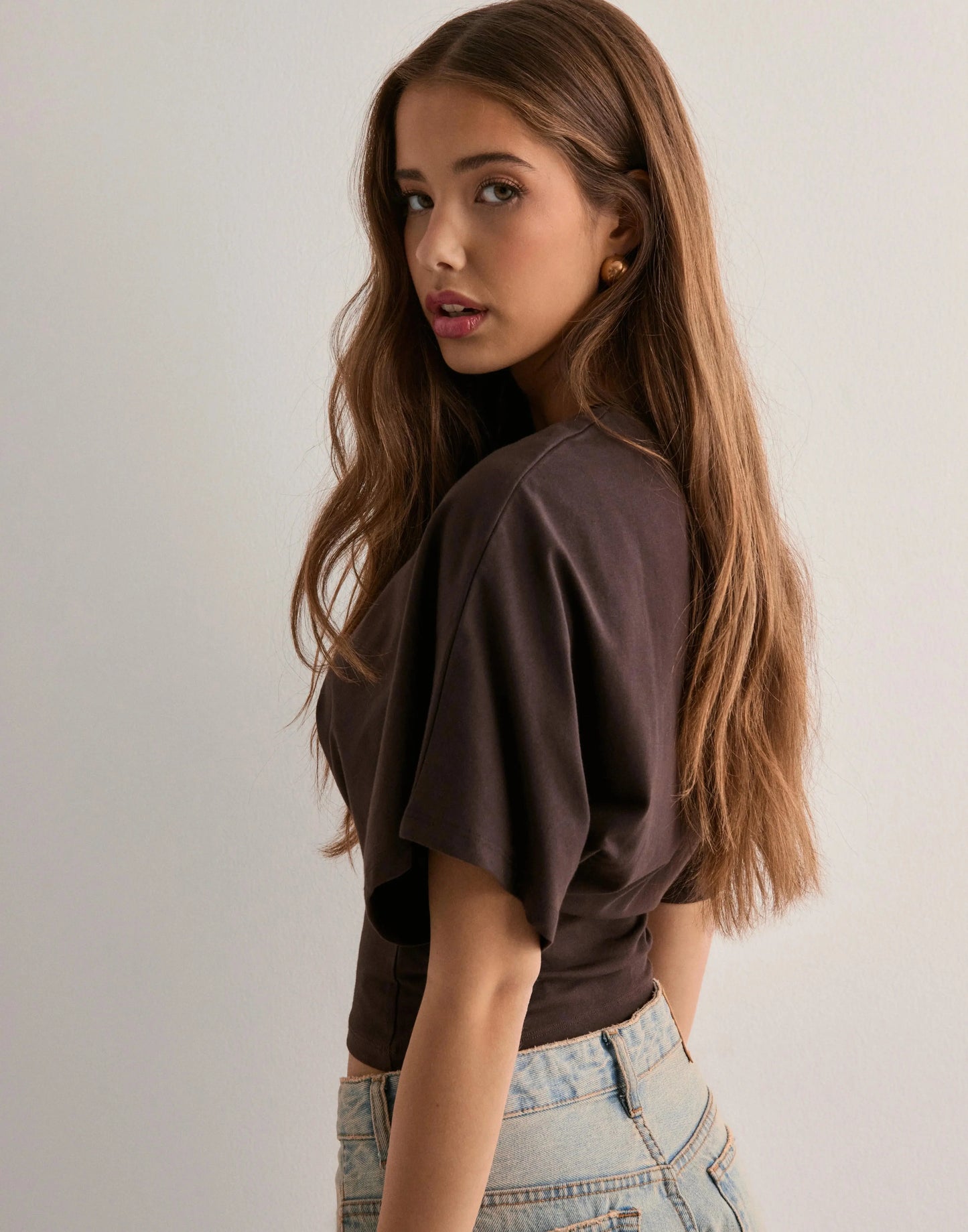 Effortless Comfort Batwing Blouse Orange Preference