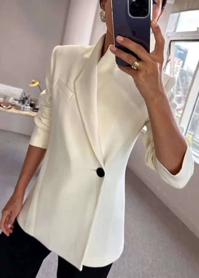 Satin Chic Blazer Magic Orange Preference