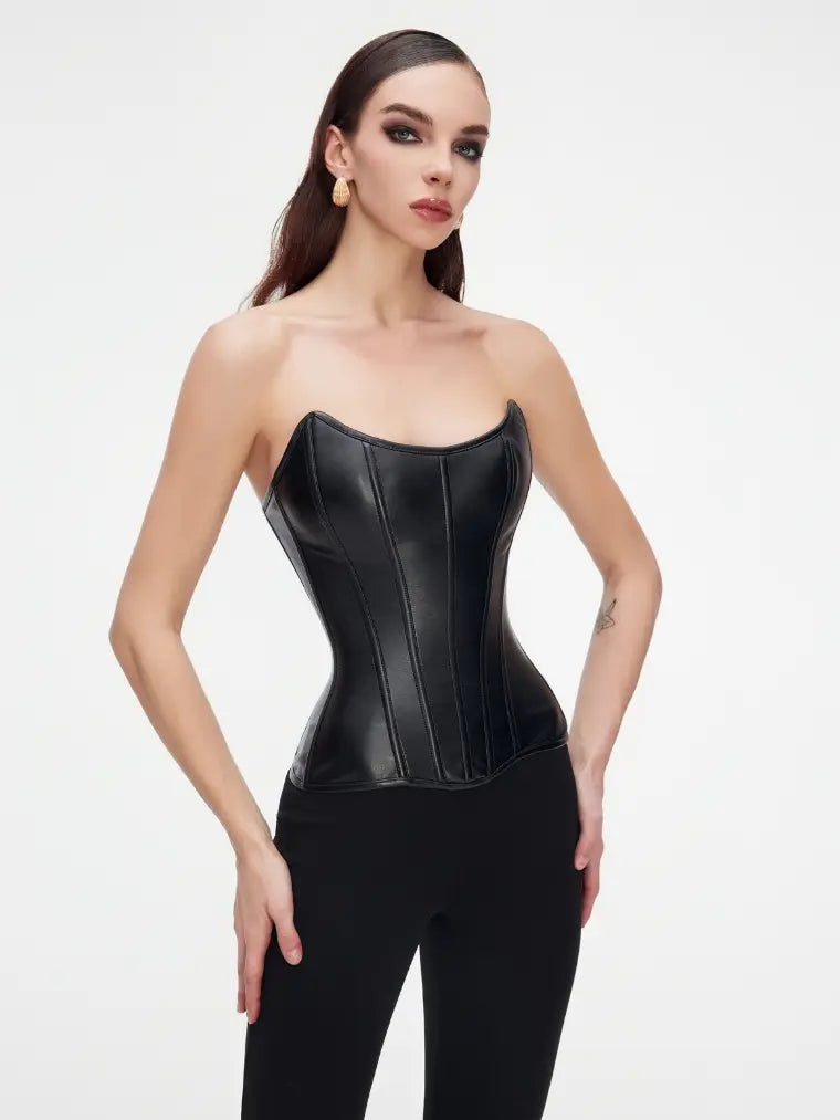 Edgy Elegance Corset Orange Preference
