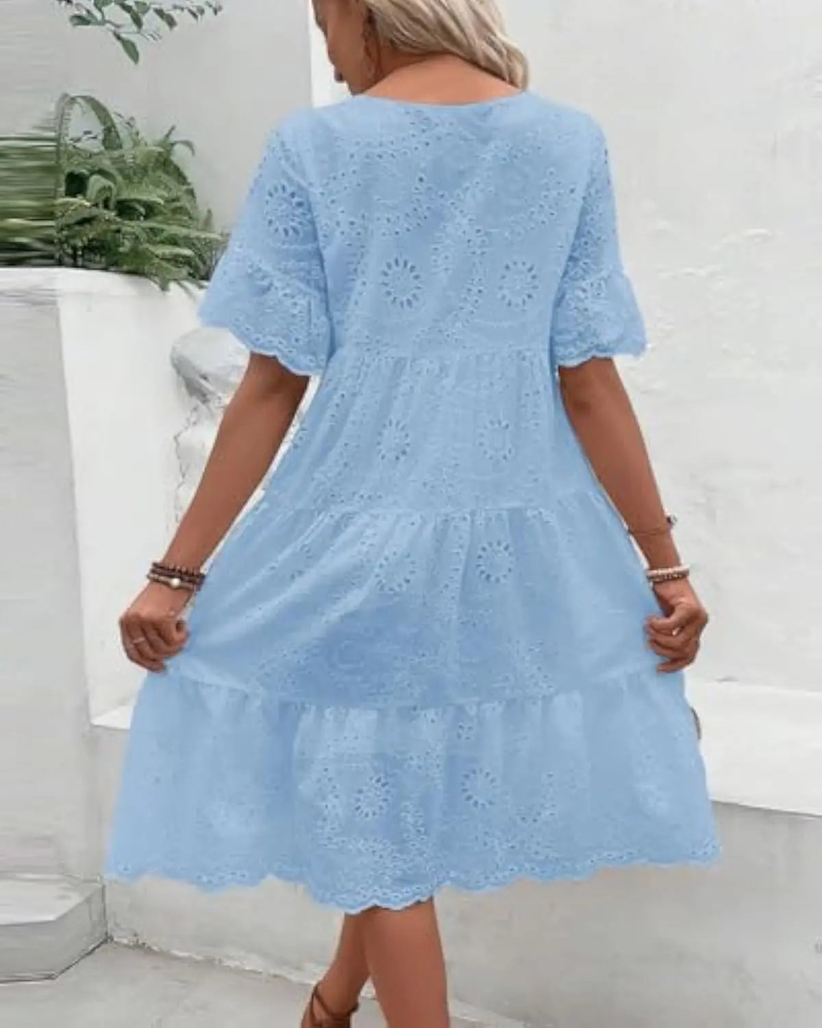 Elegant Lace Midi Dress Orange Preference