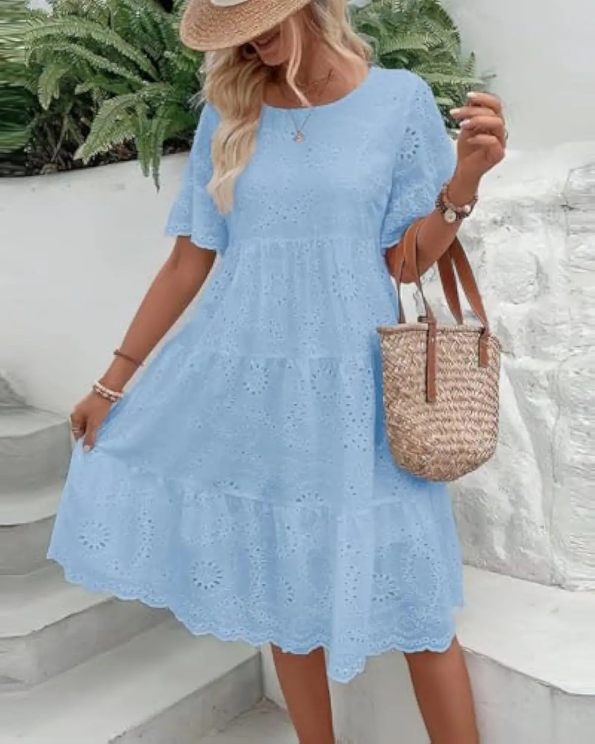 Elegant Lace Midi Dress Orange Preference