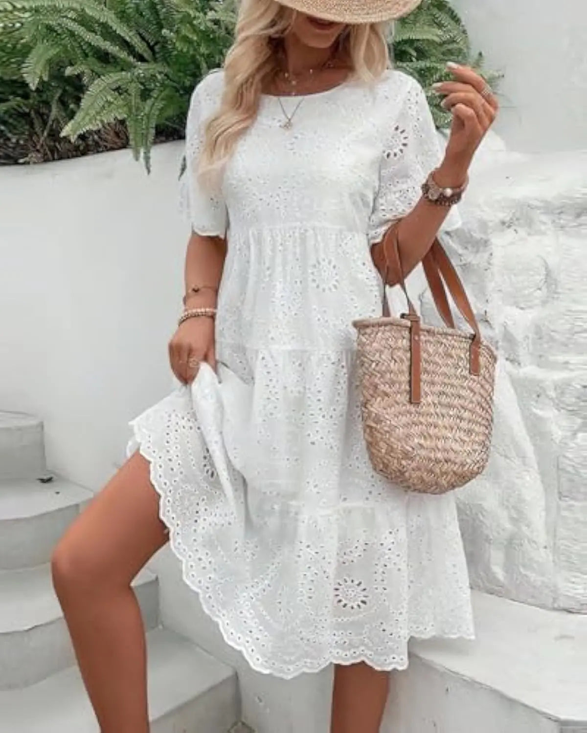 Elegant Lace Midi Dress Orange Preference