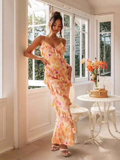 Vibrant Boho Beach Dress – Designed for Your Summer Vacay Orange Preference