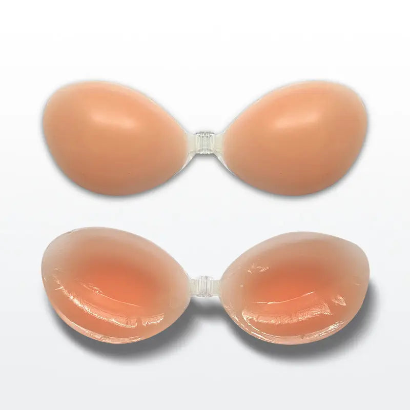 Silicone Adhesive Push-Up Bra for Backless Dresses Orange Preference