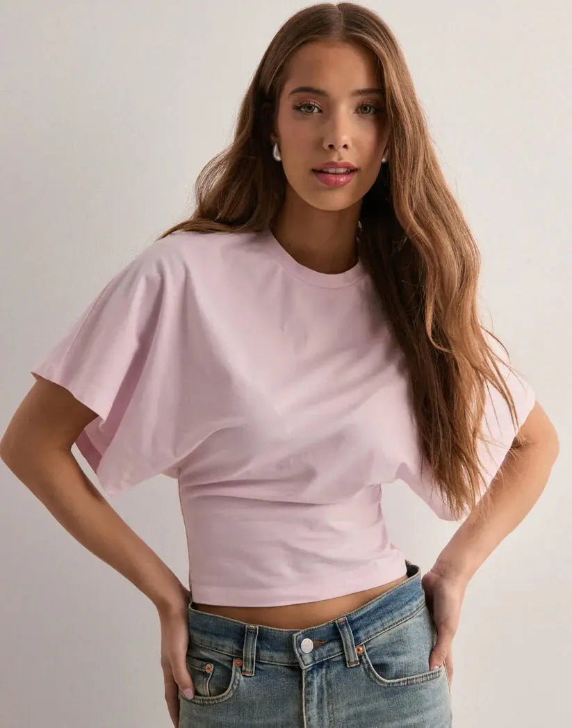 Effortless Comfort Batwing Blouse Orange Preference