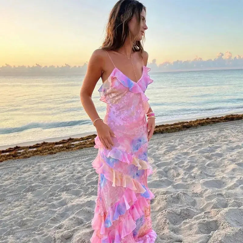 Vibrant Boho Beach Dress – Designed for Your Summer Vacay Orange Preference