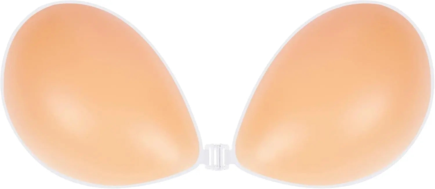 Silicone Adhesive Push-Up Bra for Backless Dresses Orange Preference