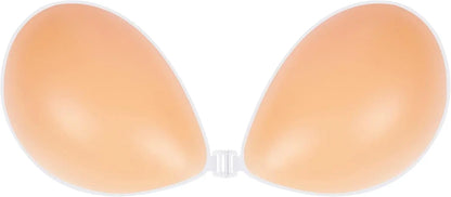 Silicone Adhesive Push-Up Bra for Backless Dresses Orange Preference
