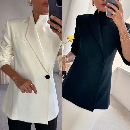 Satin Chic Blazer Magic Orange Preference