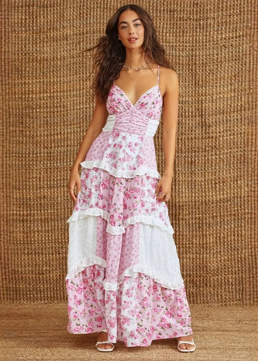 Tropical Lace Adventure Dress Orange Preference