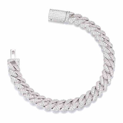 Radiant Moissanite Cuban Bracelet Orange Preference