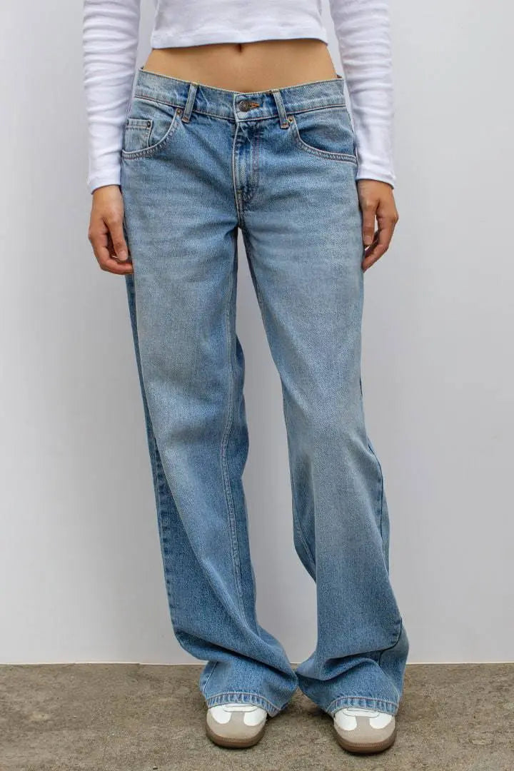 Leopard Star Trendy Jeans Orange Preference